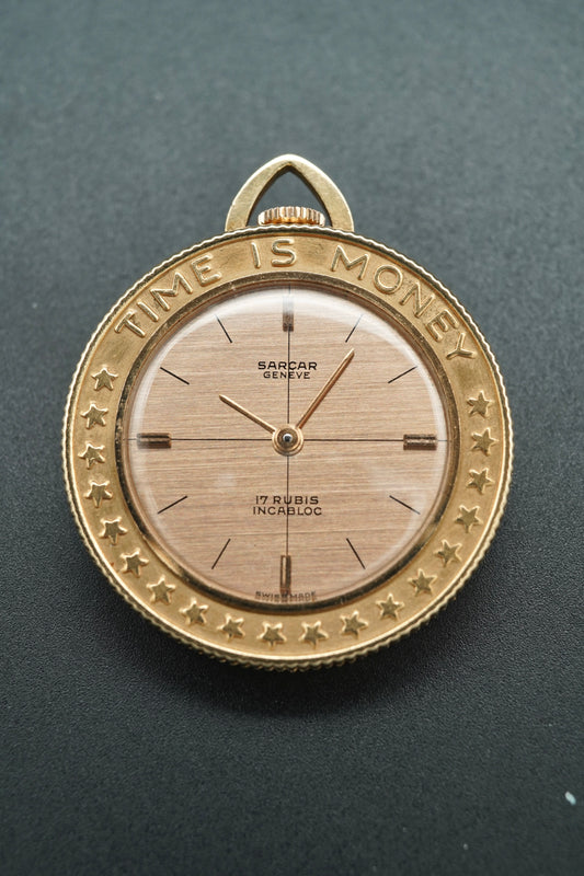 Sarcar "Time is Money" Pocket Watch/Pendant