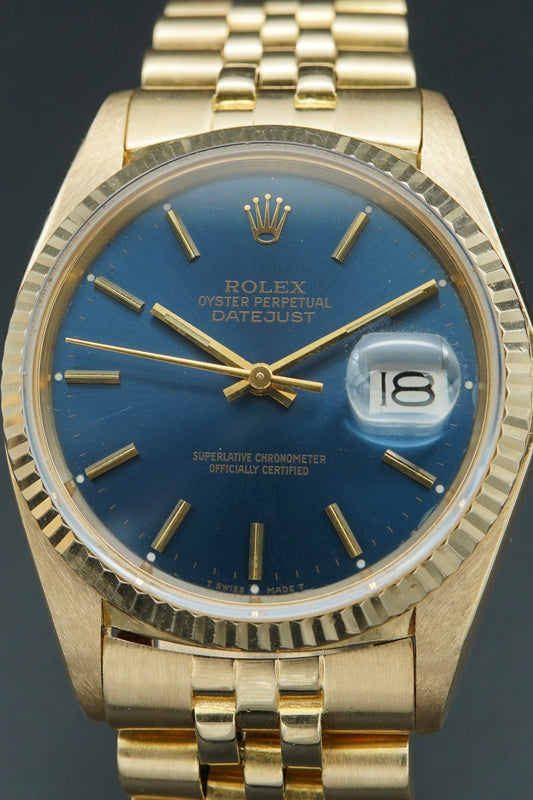 Rolex Datejust 36mm with blue dial