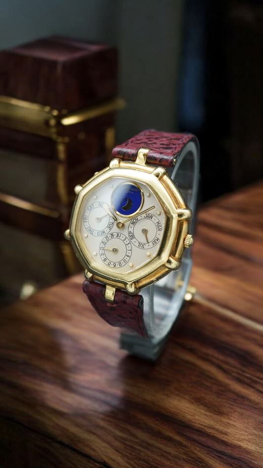 Gerald Genta Perpetual Calendar Lapis Moonphase