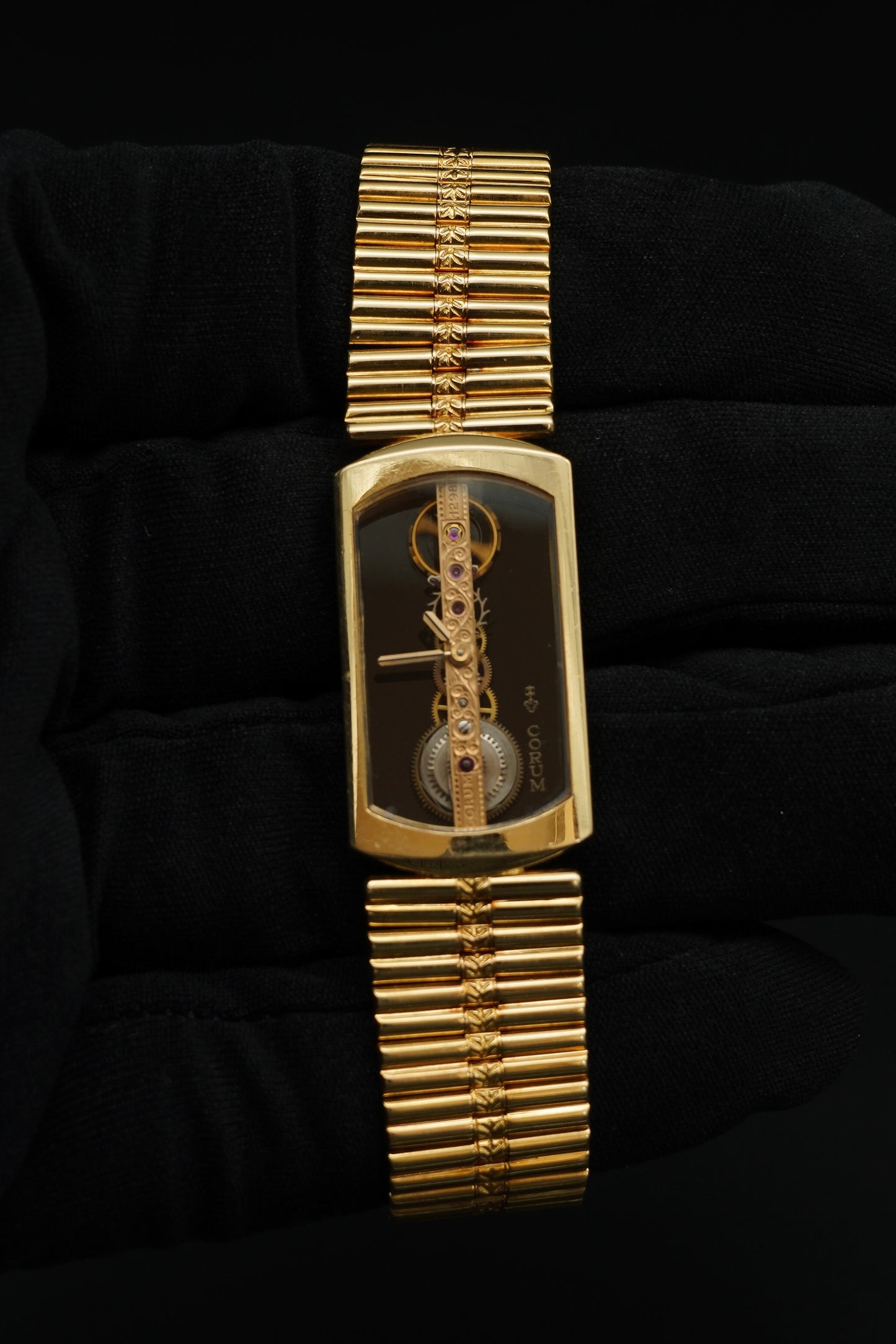 Corum Golden Bridge Onyx and Bamboo bracelet