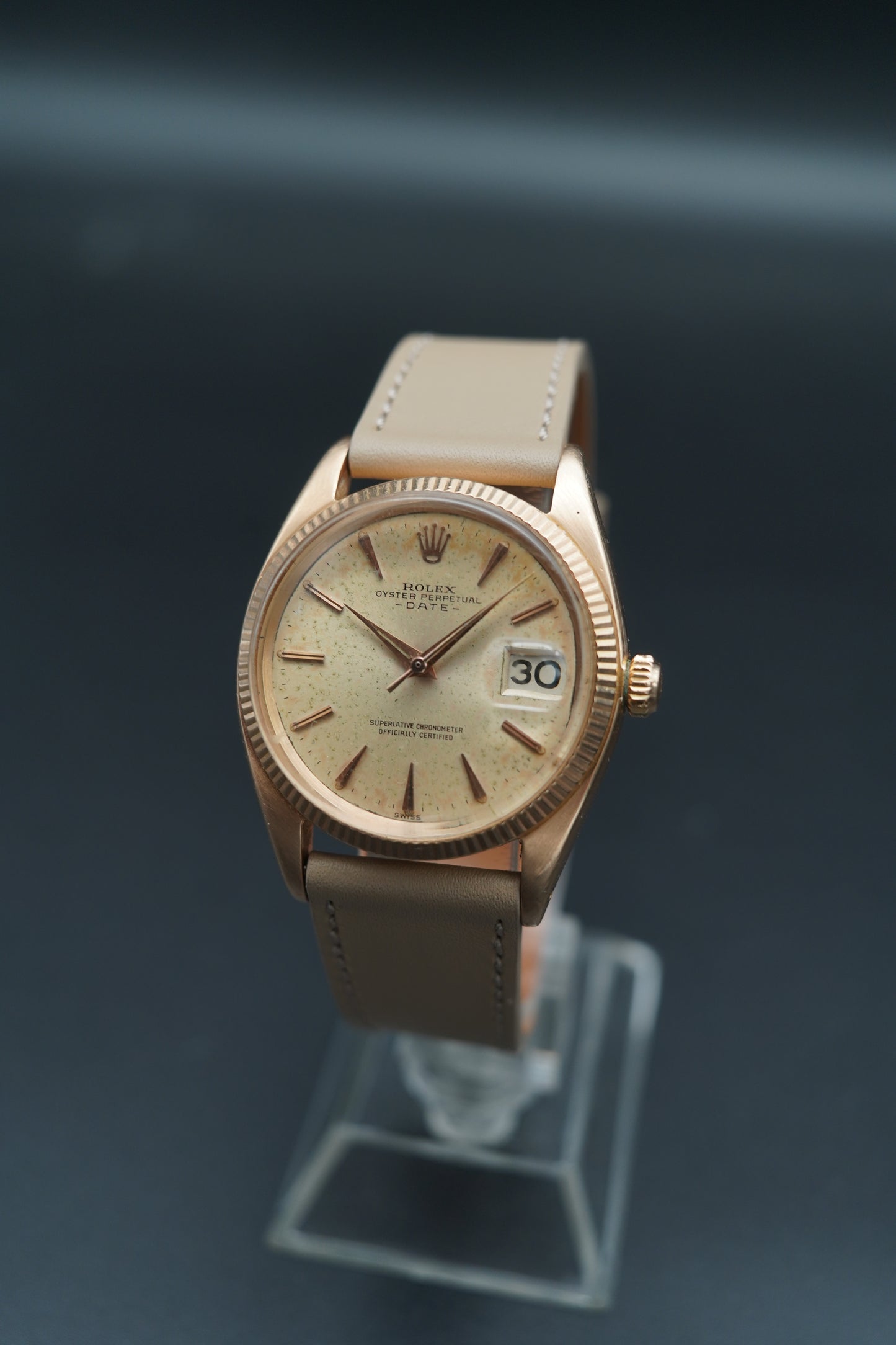 Rolex Oyster Perpetual Date 1503 Rose Gold