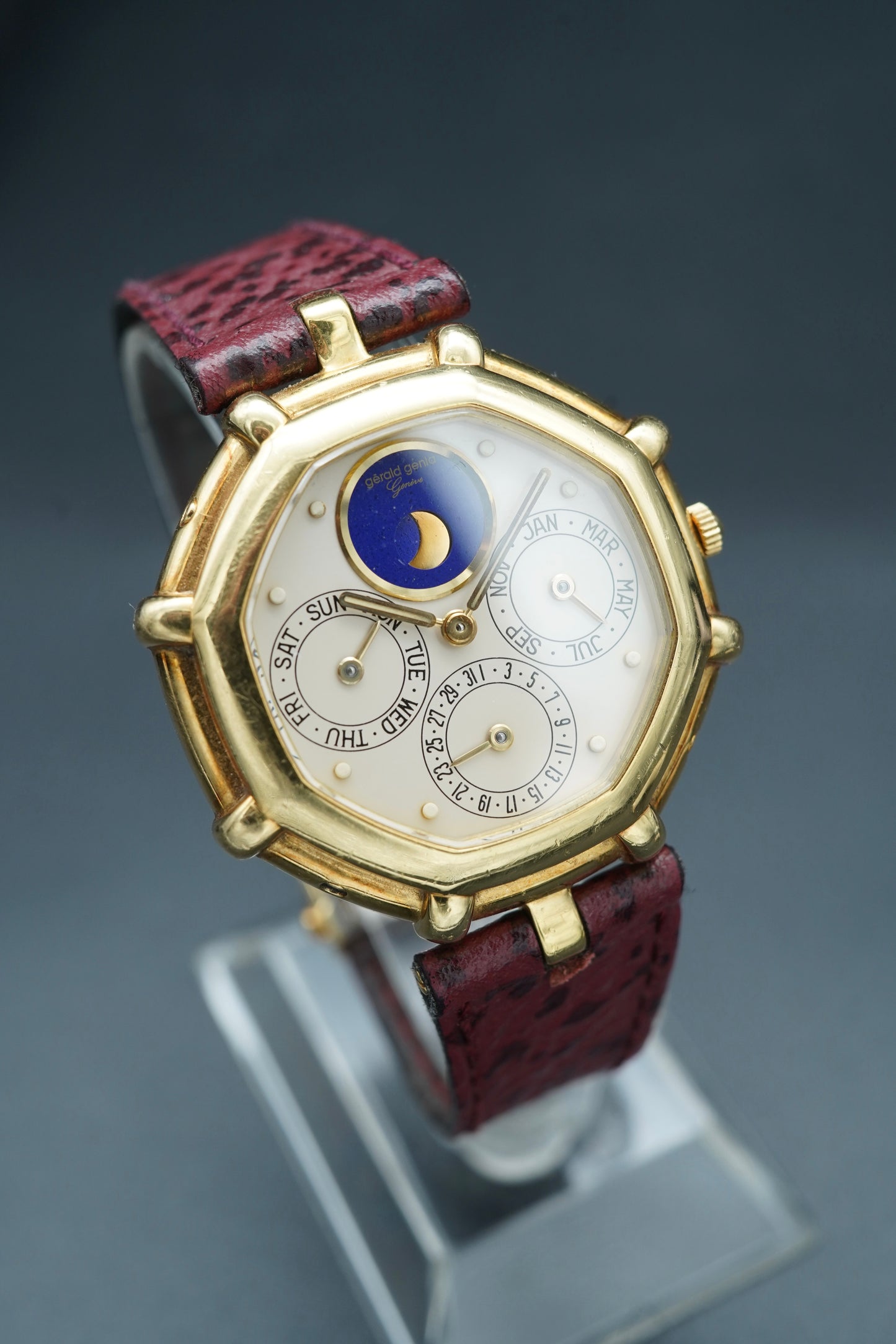 Gerald Genta Perpetual Calendar Lapis Moonphase