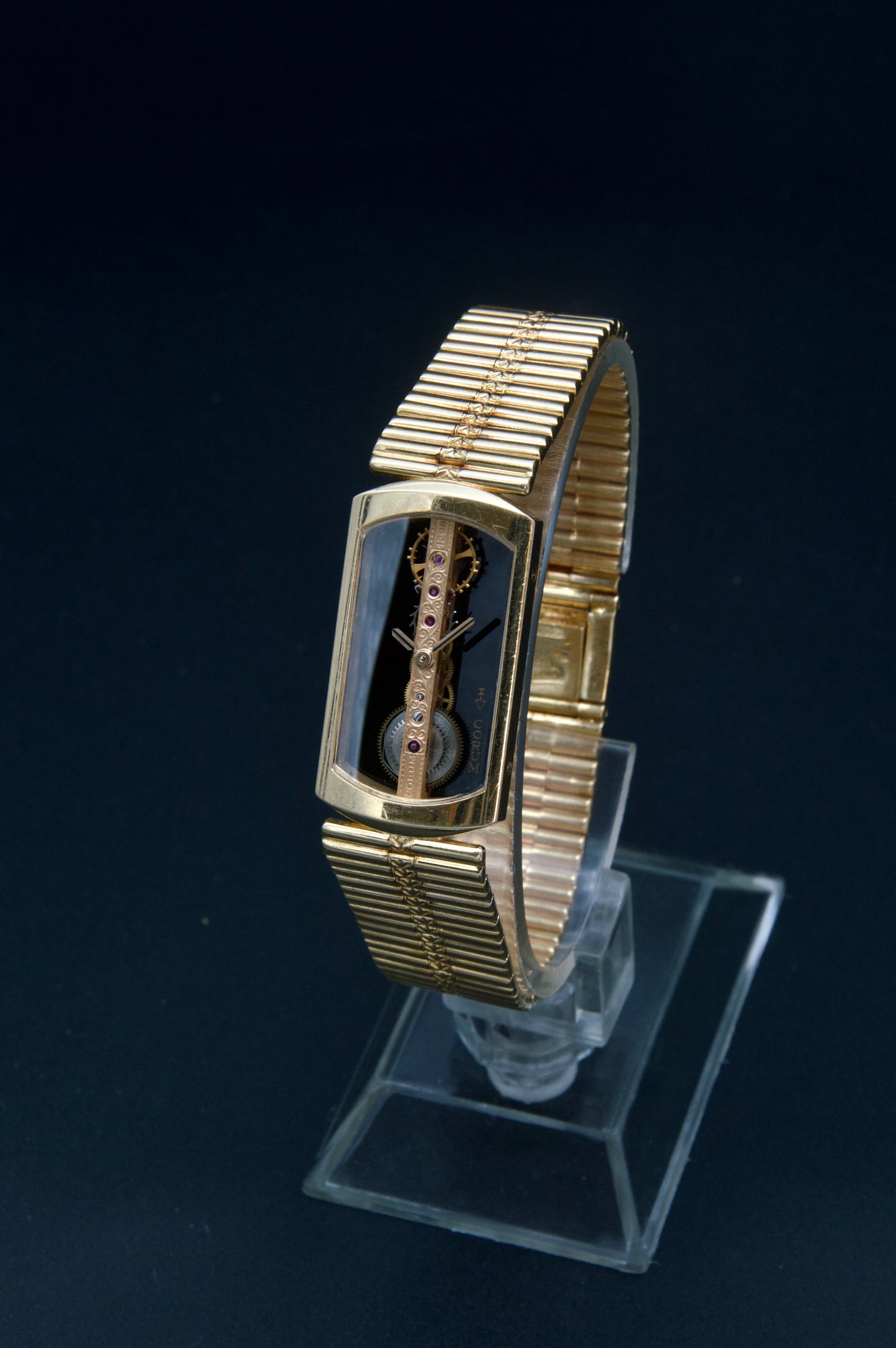 Corum Golden Bridge Onyx and Bamboo bracelet