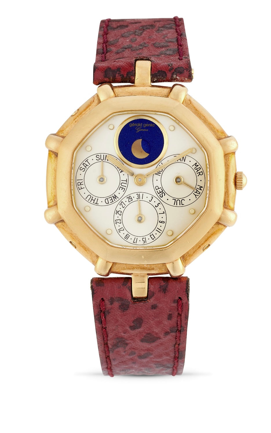 Gerald Genta Perpetual Calendar Lapis Moonphase