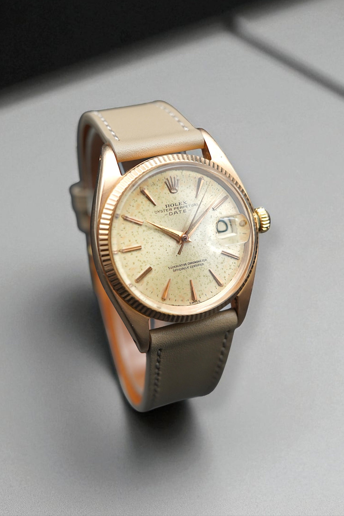 Rolex Oyster Perpetual Date 1503 Rose Gold