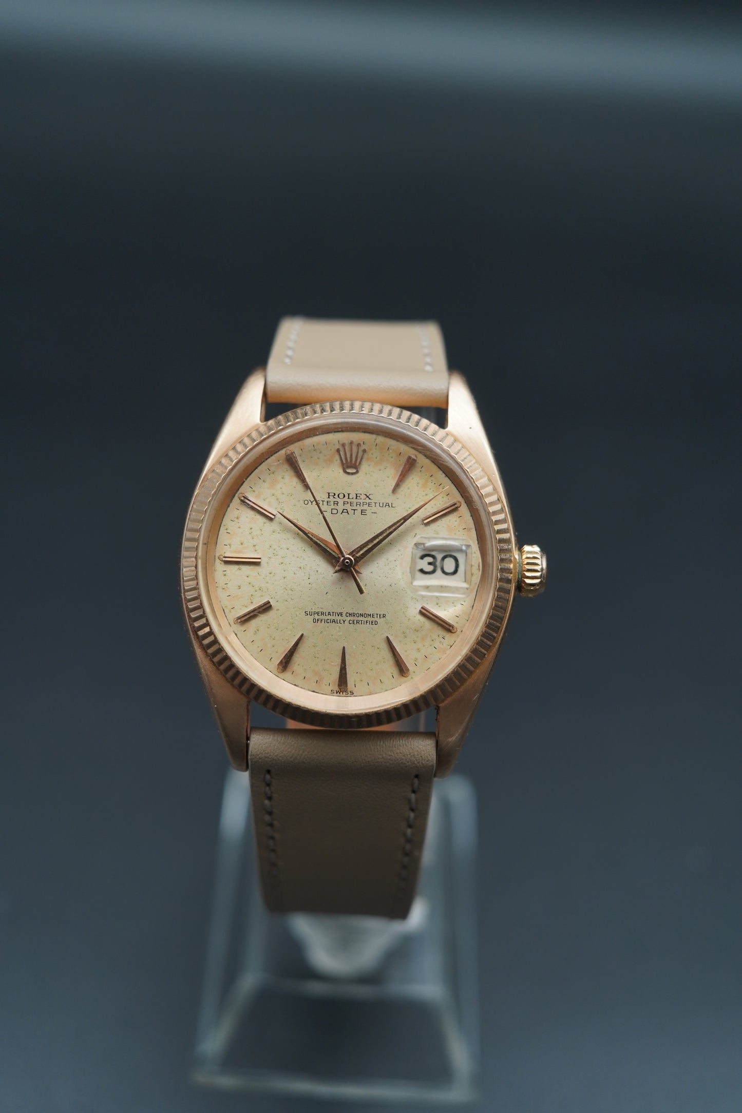 Rolex Oyster Perpetual Date 1503 Rose Gold