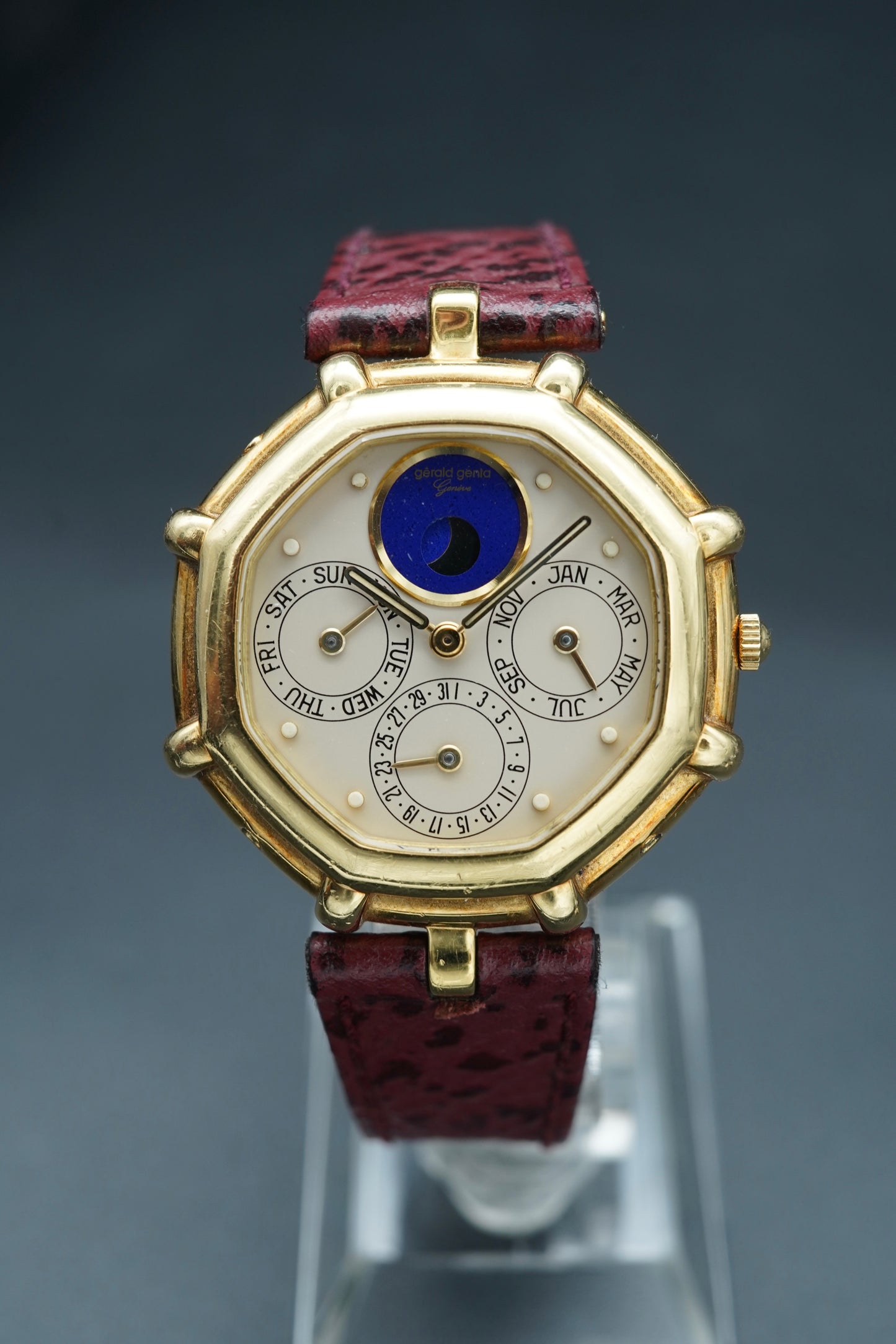 Gerald Genta Perpetual Calendar Lapis Moonphase