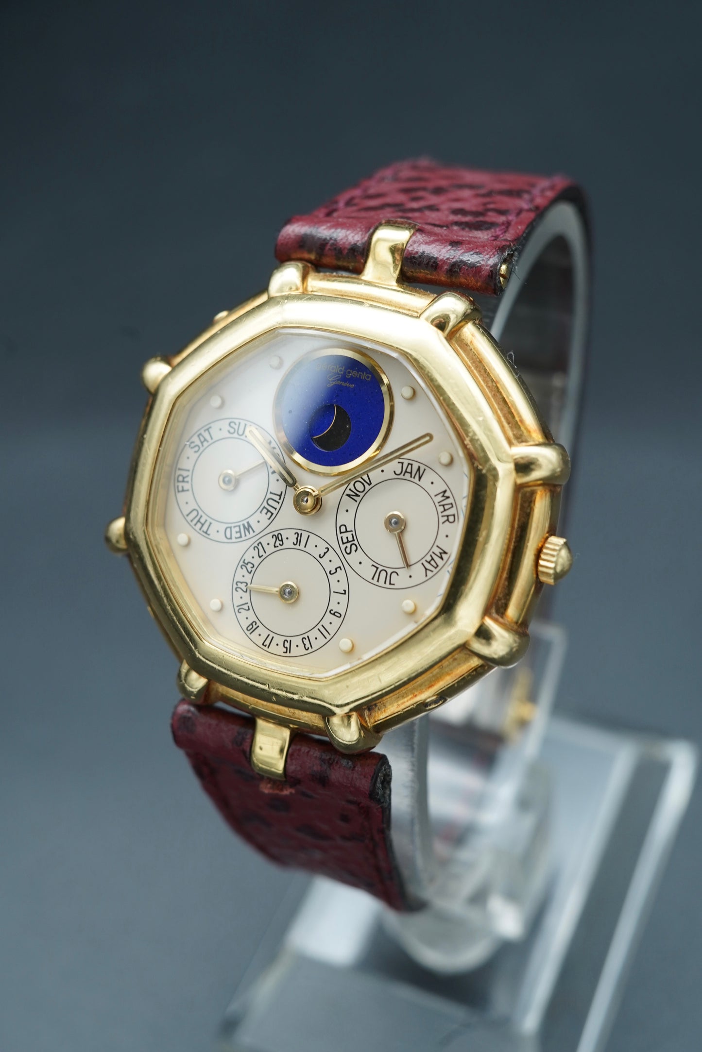Gerald Genta Perpetual Calendar Lapis Moonphase