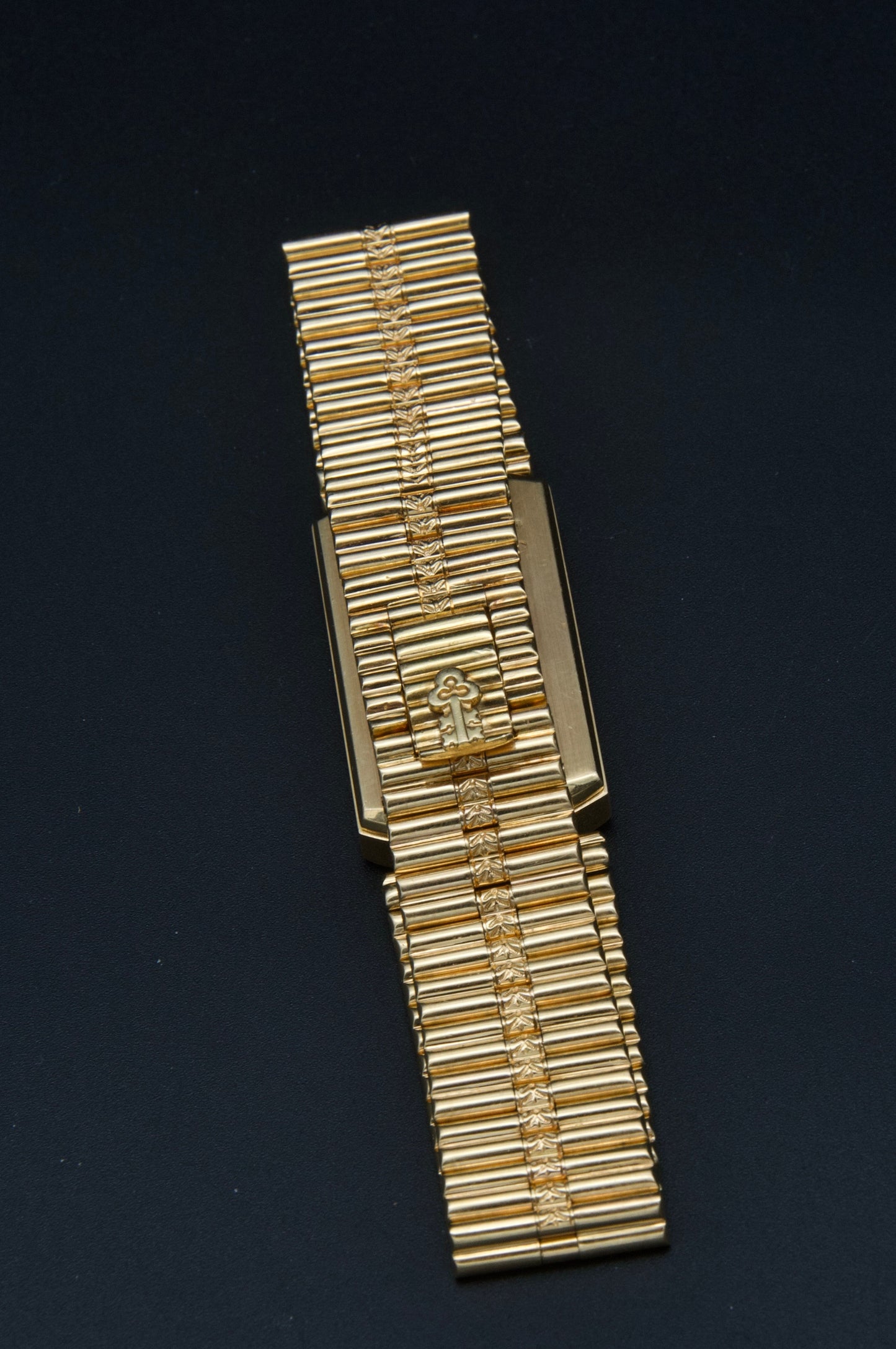 Corum Golden Bridge Onyx and Bamboo bracelet