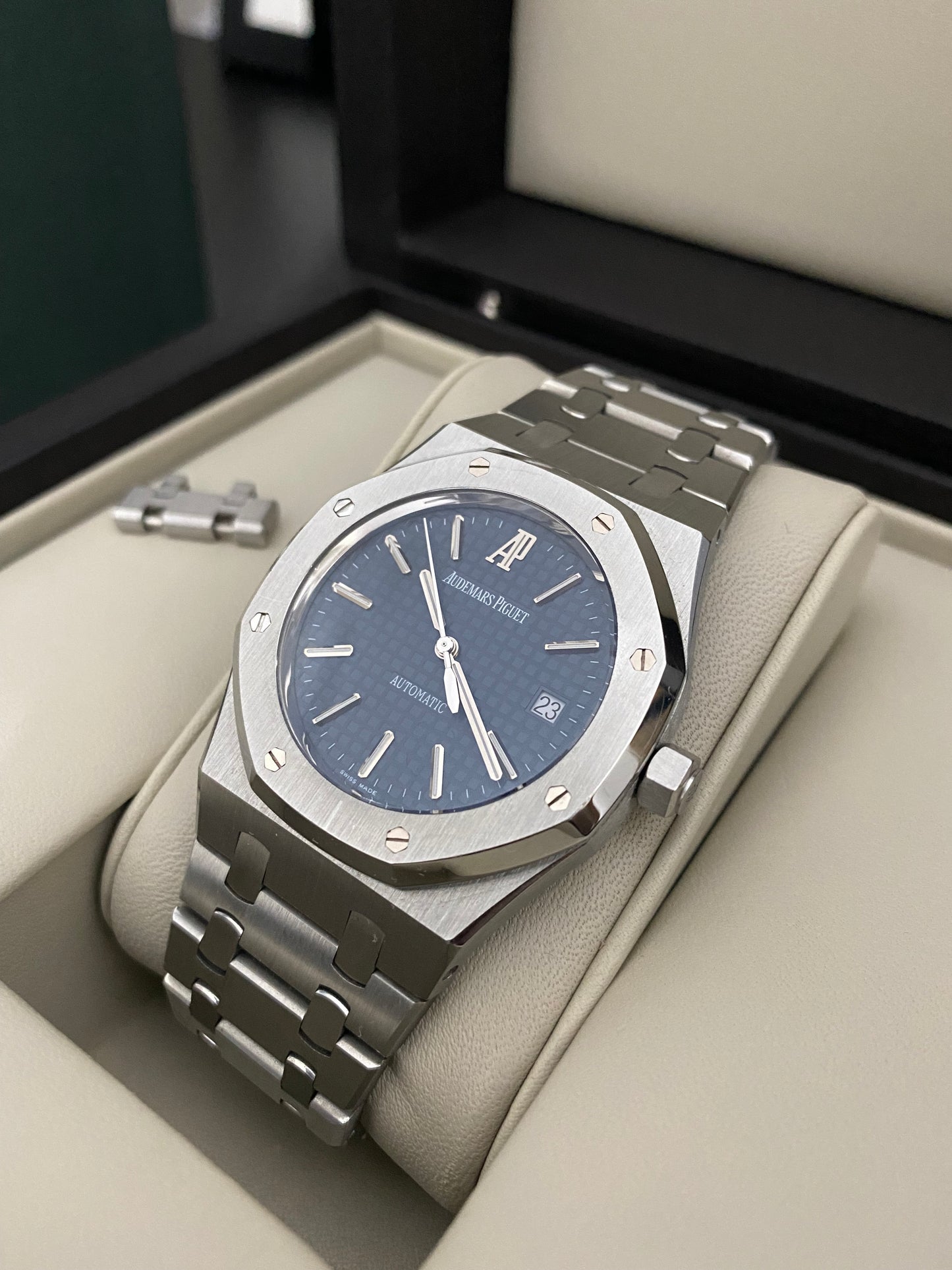Audemars Piguet 15300 - Blue dial - Full set - Perfect condition