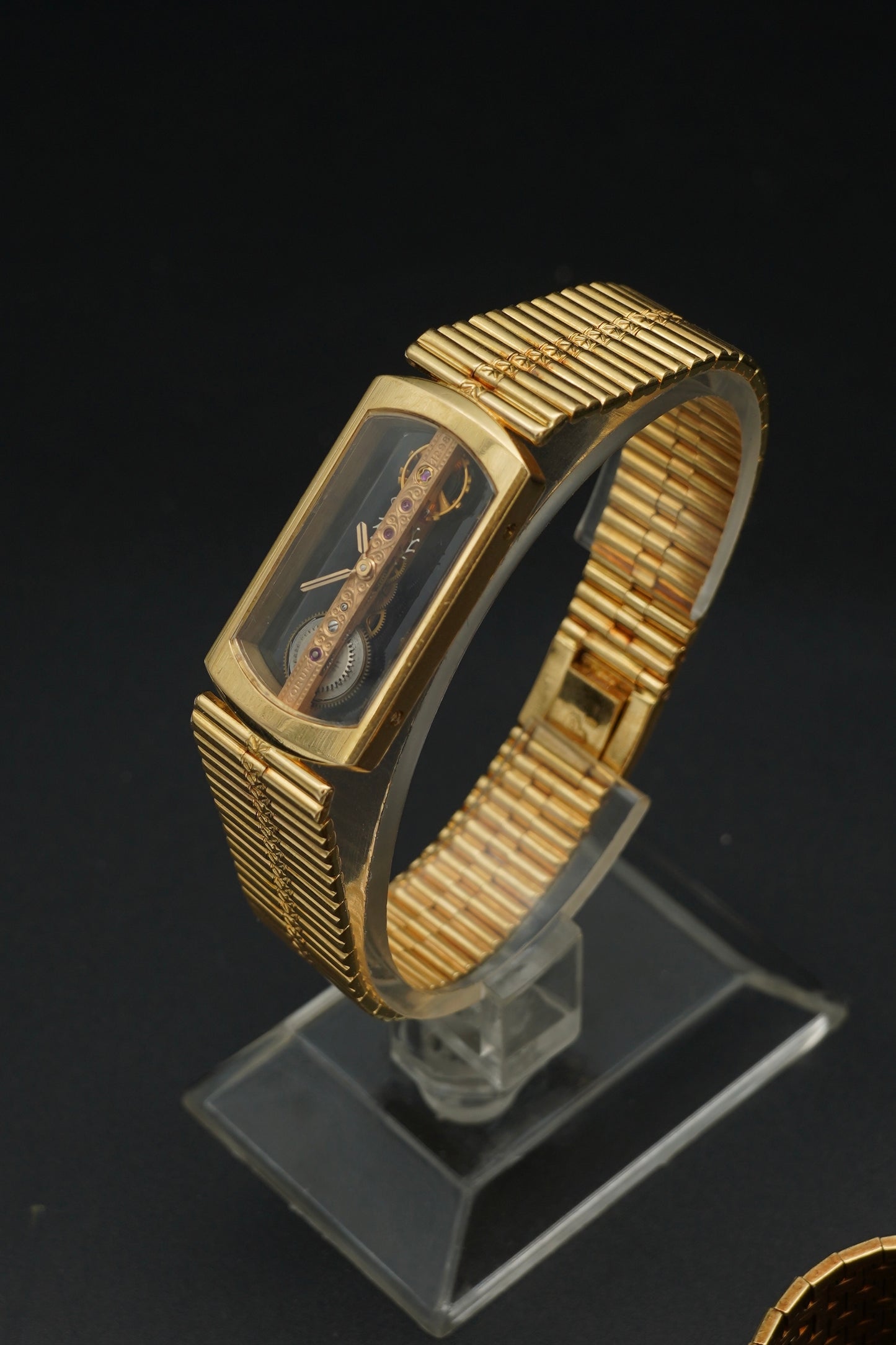 Corum Golden Bridge Onyx and Bamboo bracelet