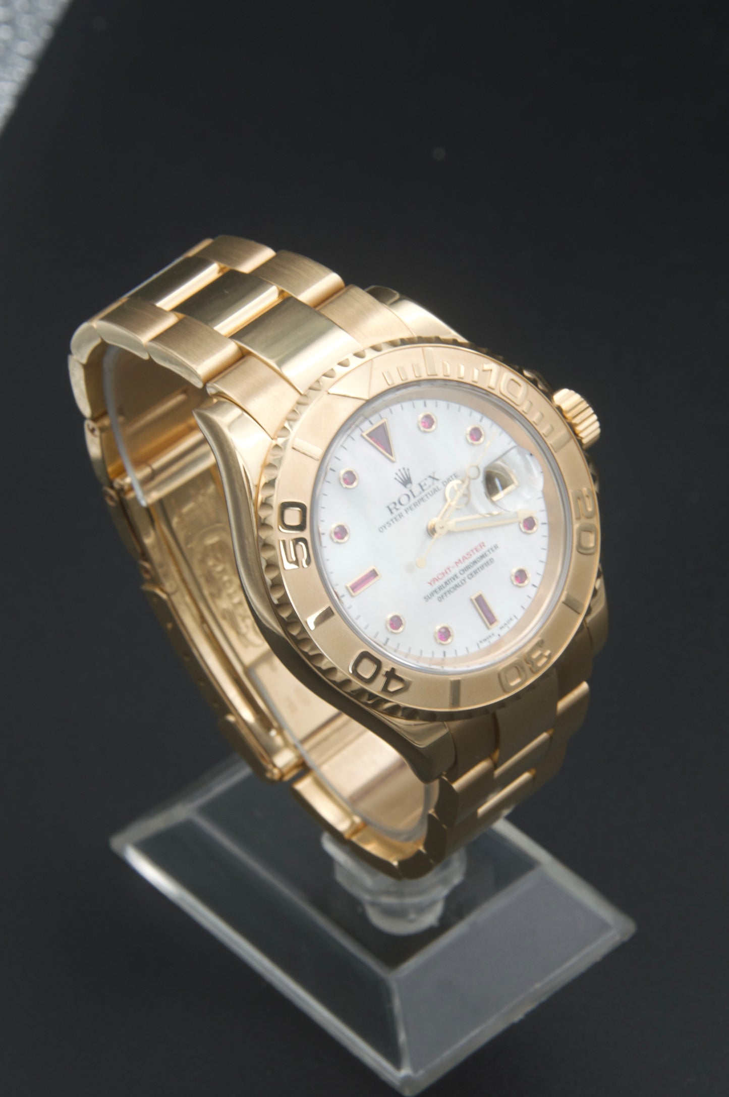 Rolex Yacht Master 40 MOP dial with rubies 16628NGR