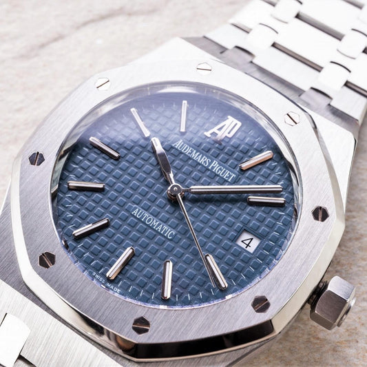 Audemars Piguet 15300 - Blue dial - Full set - Perfect condition