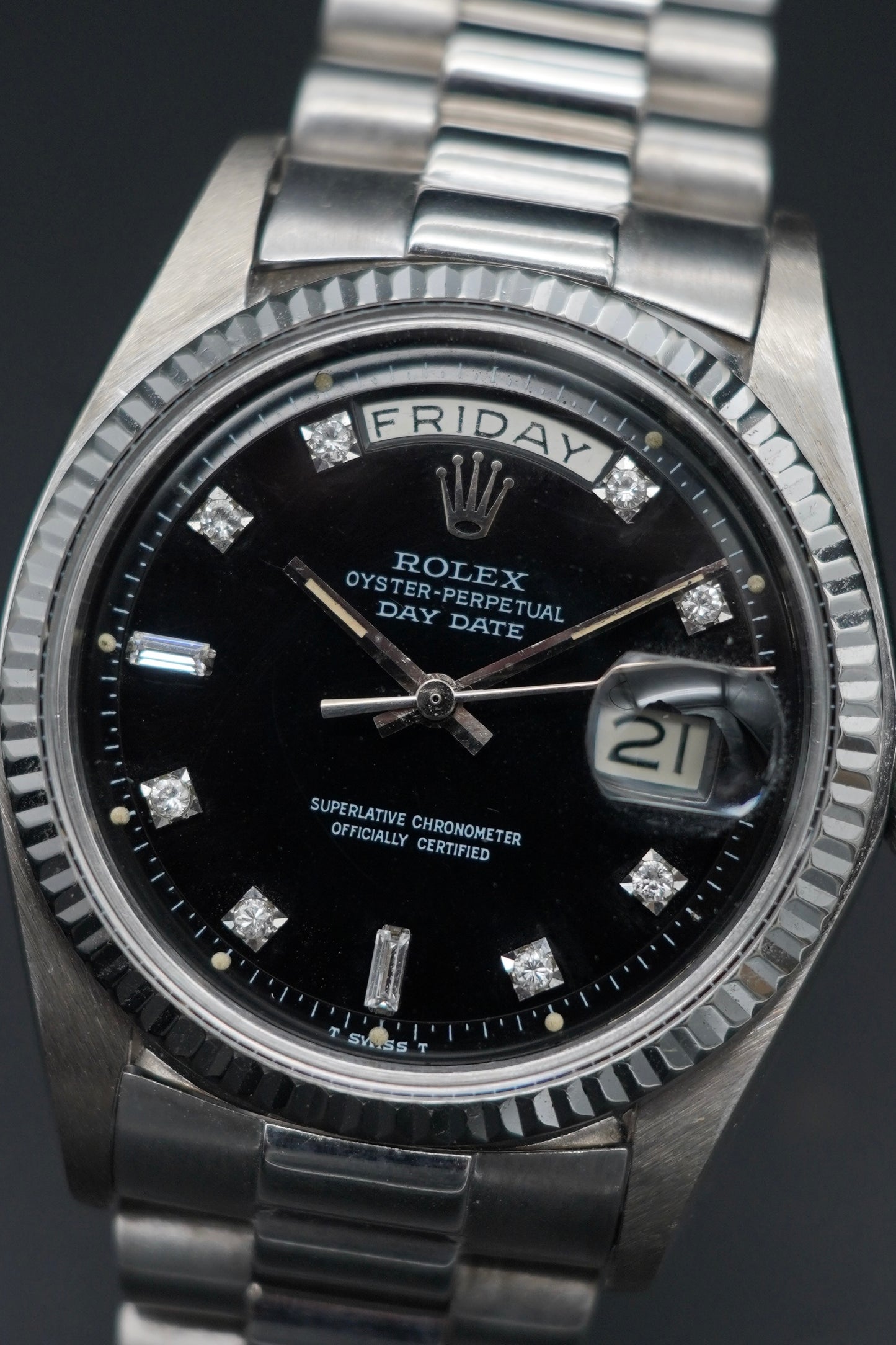 Rolex Day-Date 36 White Gold Diamonds dial