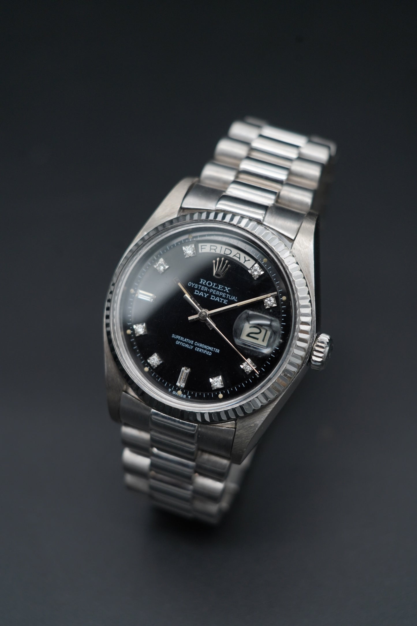 Rolex Day-Date 36 White Gold Diamonds dial