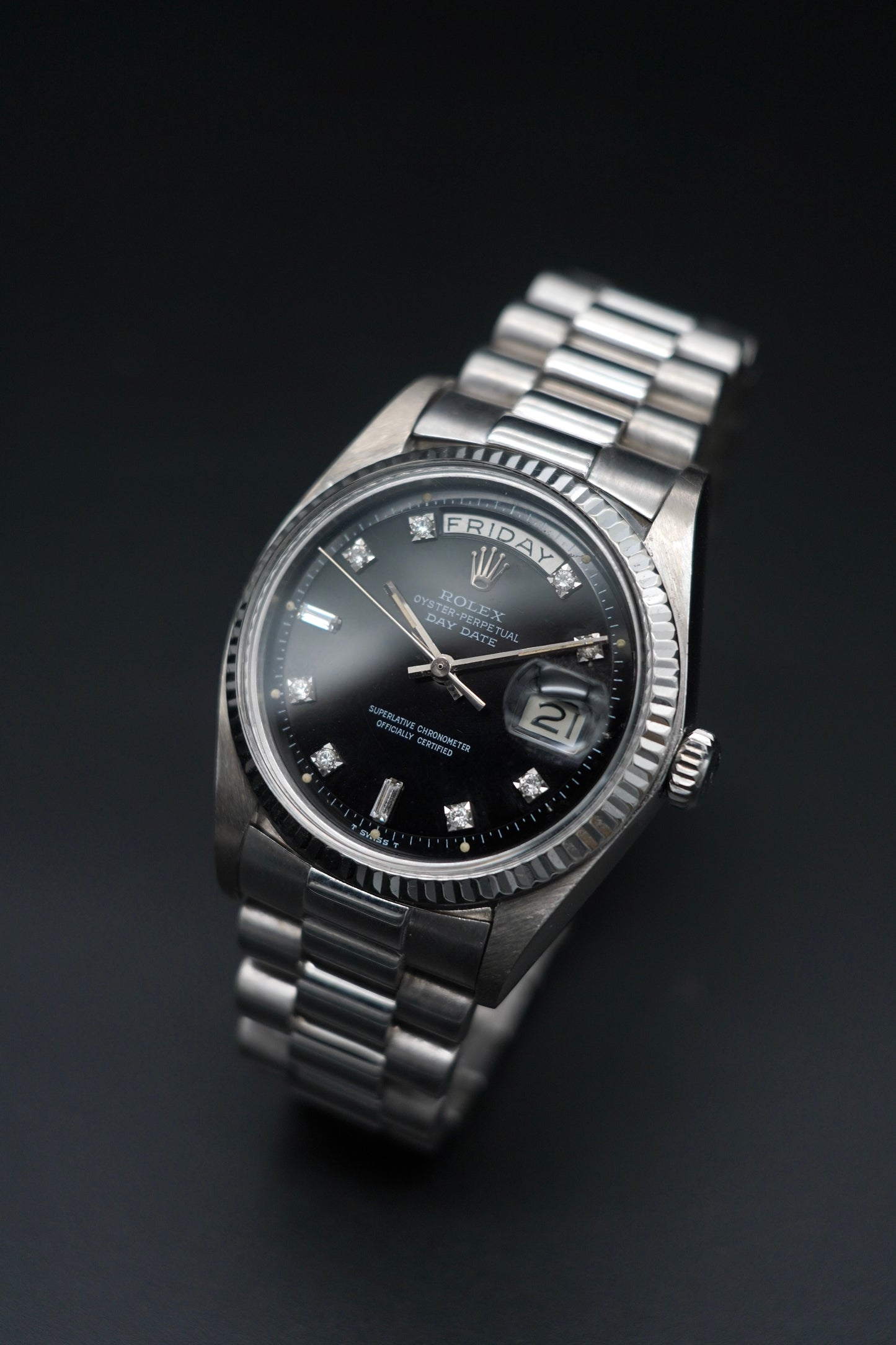 Rolex Day-Date 36 White Gold Diamonds dial