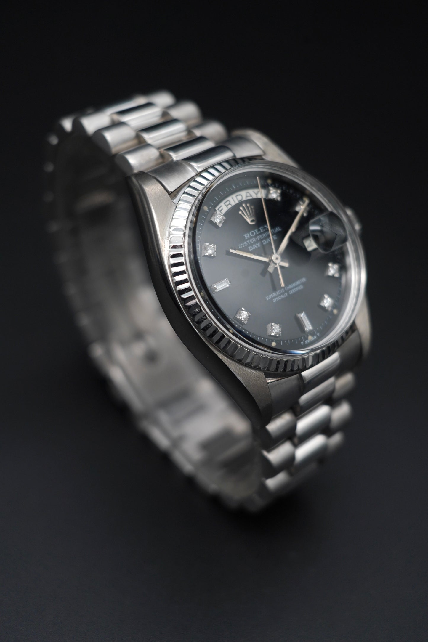 Rolex Day-Date 36 White Gold Diamonds dial
