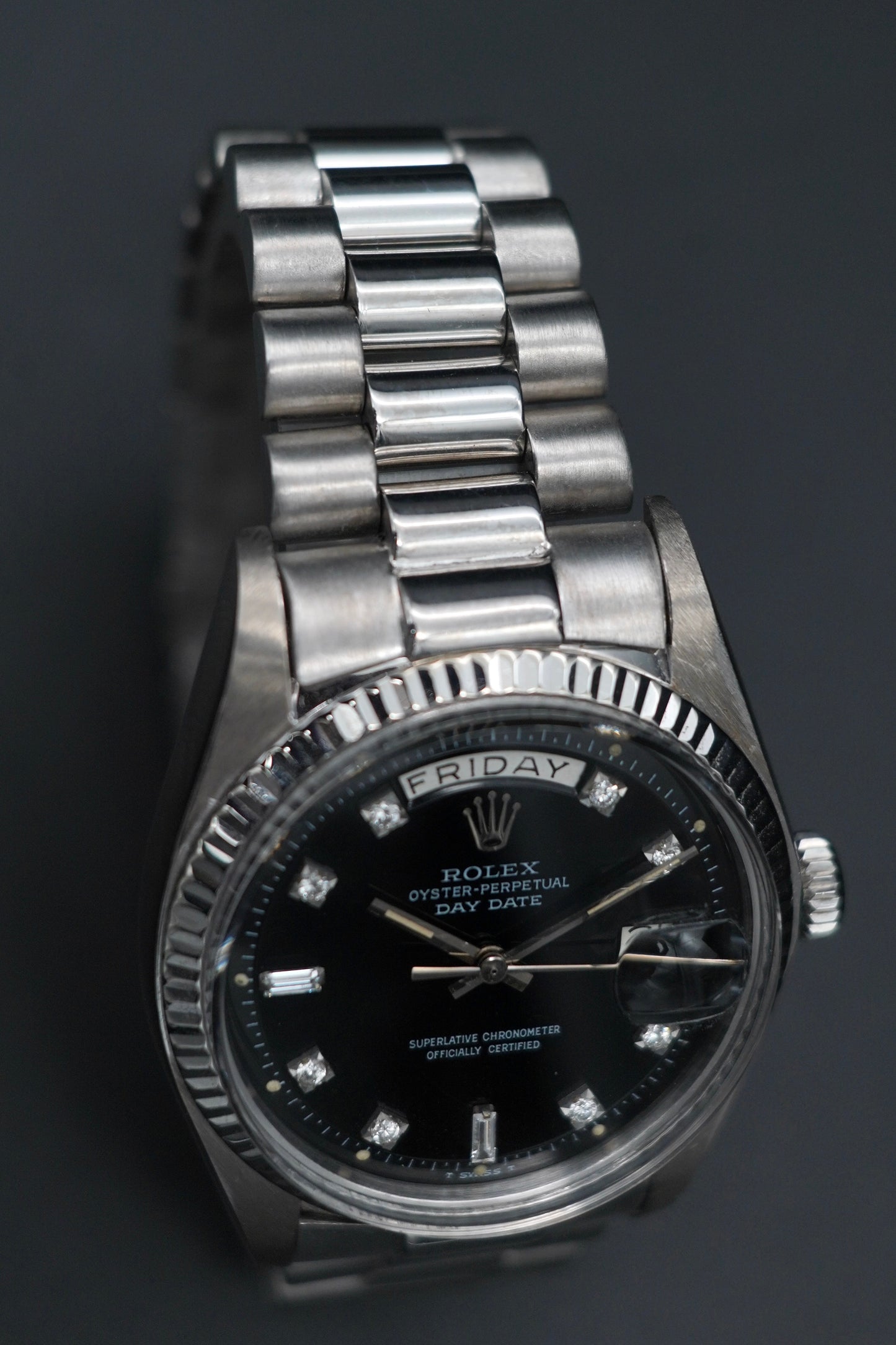 Rolex Day-Date 36 White Gold Diamonds dial