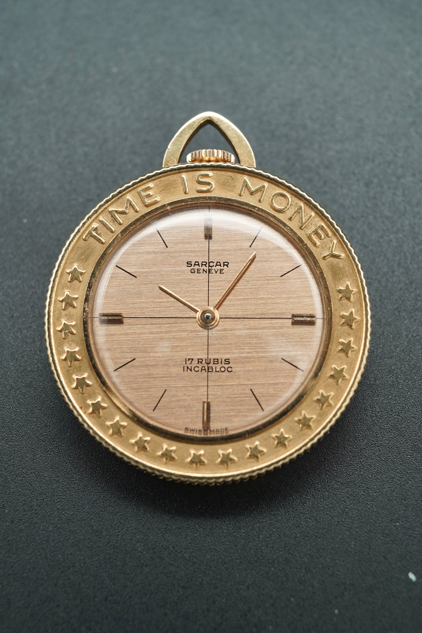 Sarcar "Time is Money" Pocket Watch/Pendant