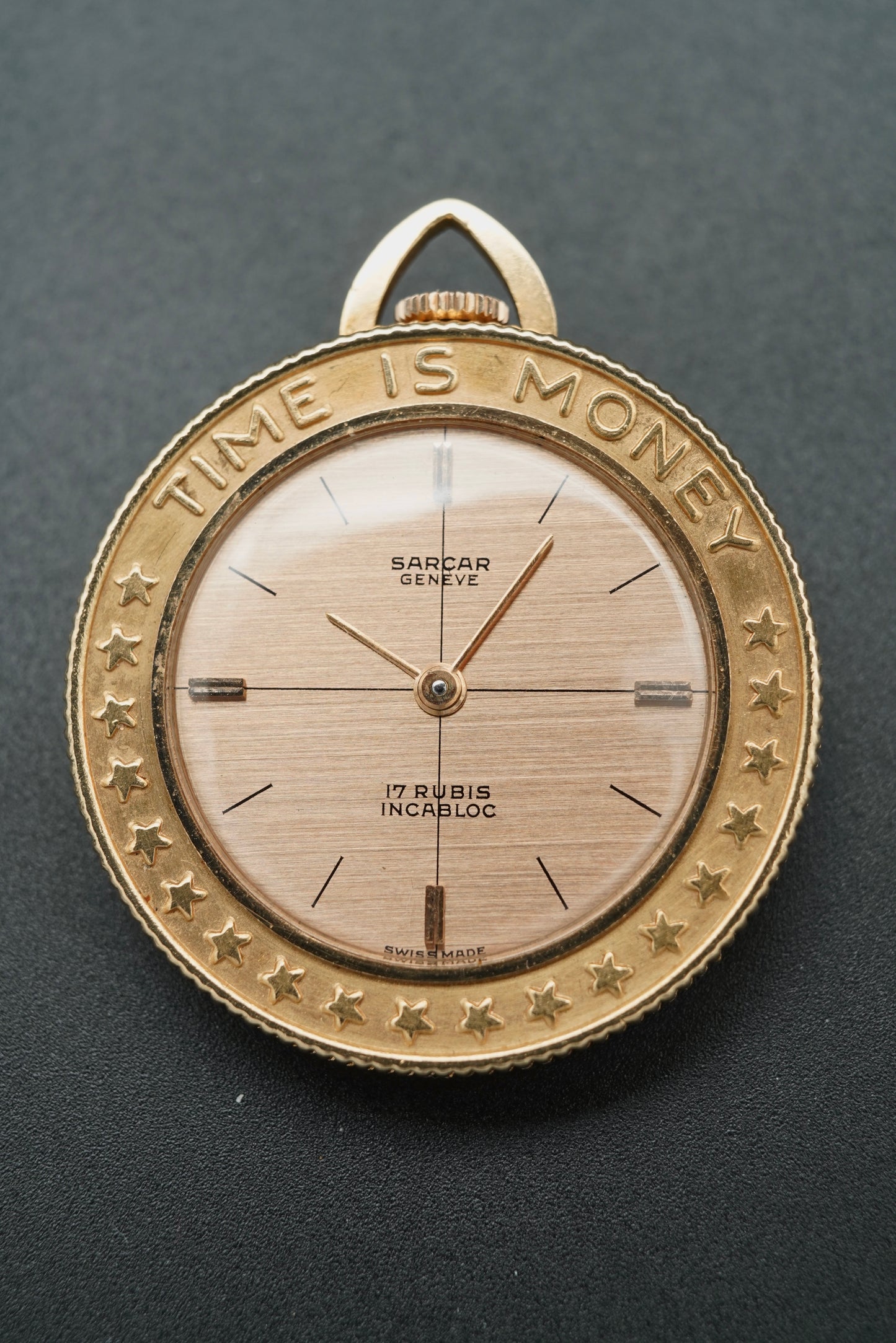 Sarcar "Time is Money" Pocket Watch/Pendant