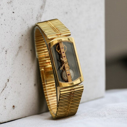Corum Golden Bridge Onyx and Bamboo bracelet