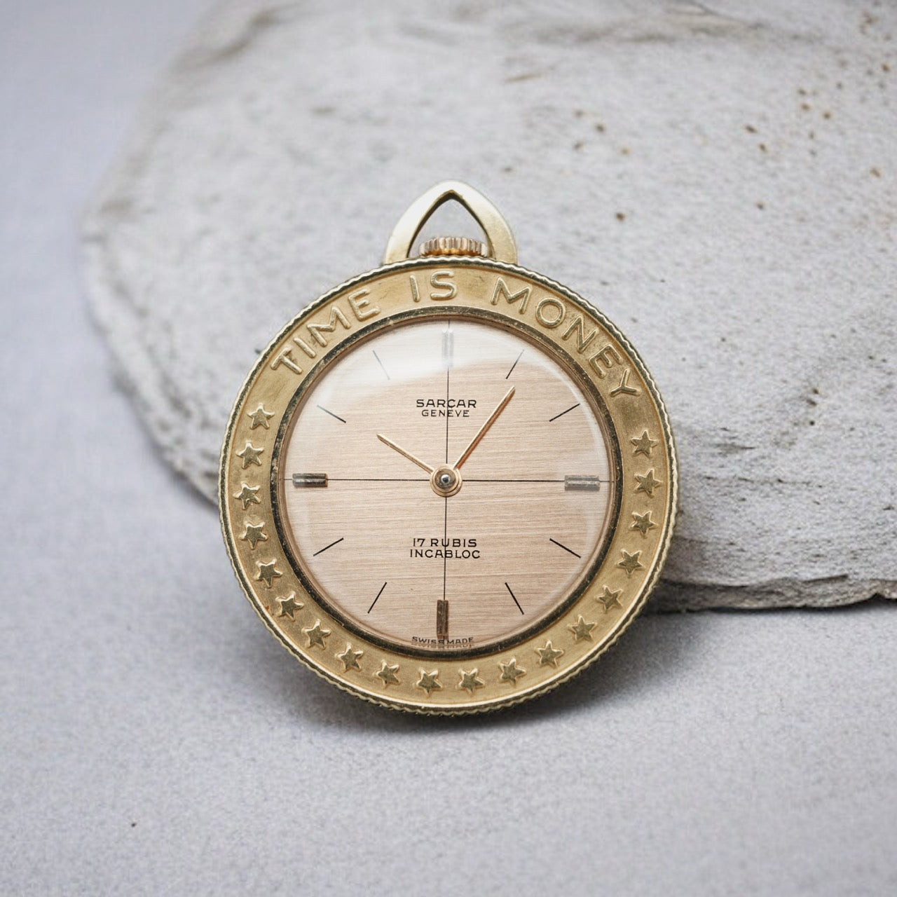 Sarcar "Time is Money" Pocket Watch/Pendant