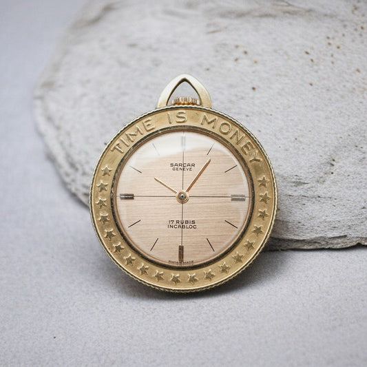 Sarcar "Time is Money" Pocket Watch/Pendant